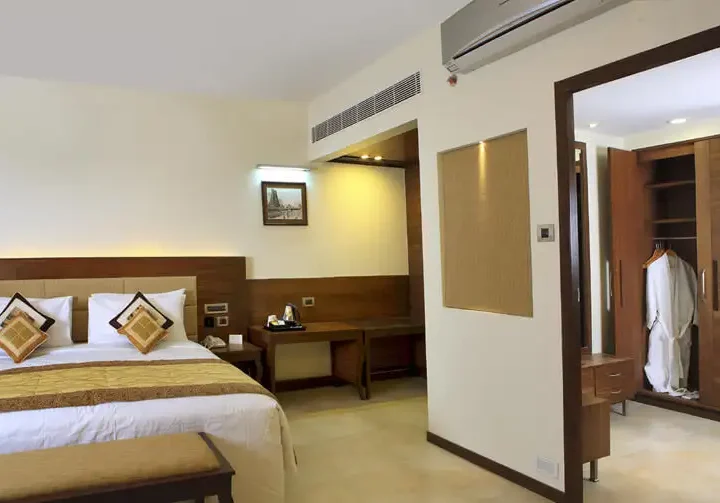 What makes the Sangam Hotel Trichy a first-class area to be?